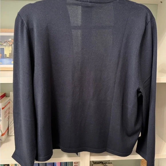 NEW with tags - Ann Taylor - Navy Blue Open Front Cardigan - XL - Picture 6 of 7